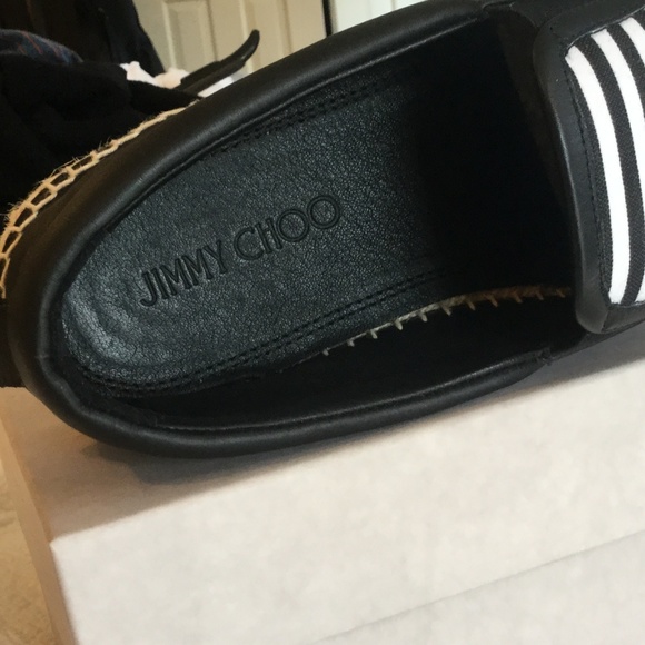 Jimmy Choo Mens Black & White Vlad Espadrilles Sz8 main image 6